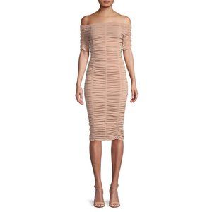 Ronny Kobo Nina Off The Shoulder Sheath Dress